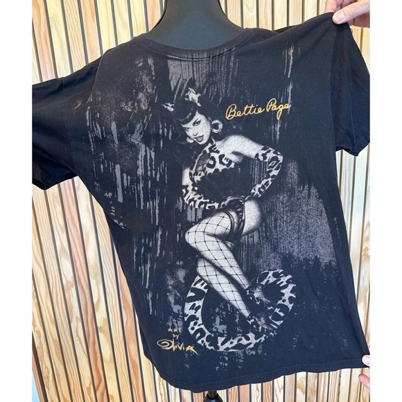 Rare Bettie Page Olivia De Berardinis XL Art By Olivia Shirt